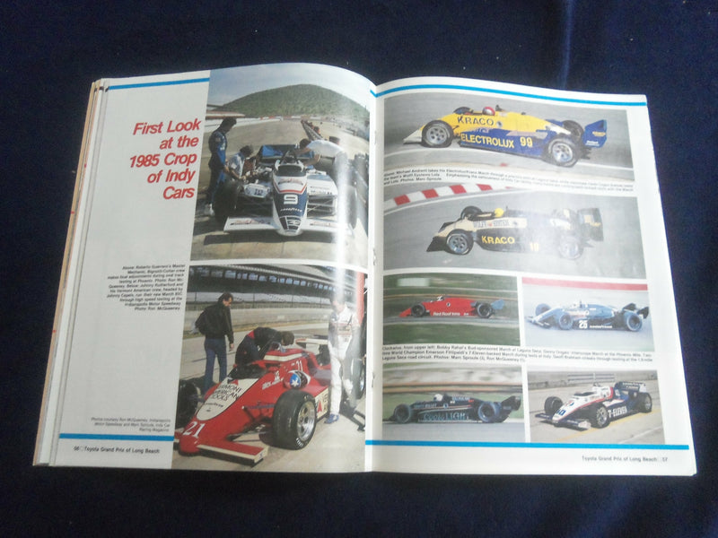1985 APRIL 12-14 TOYOTA GRAND PRIX OF LONG BEACH RACING PROGRAM - SP 3744P