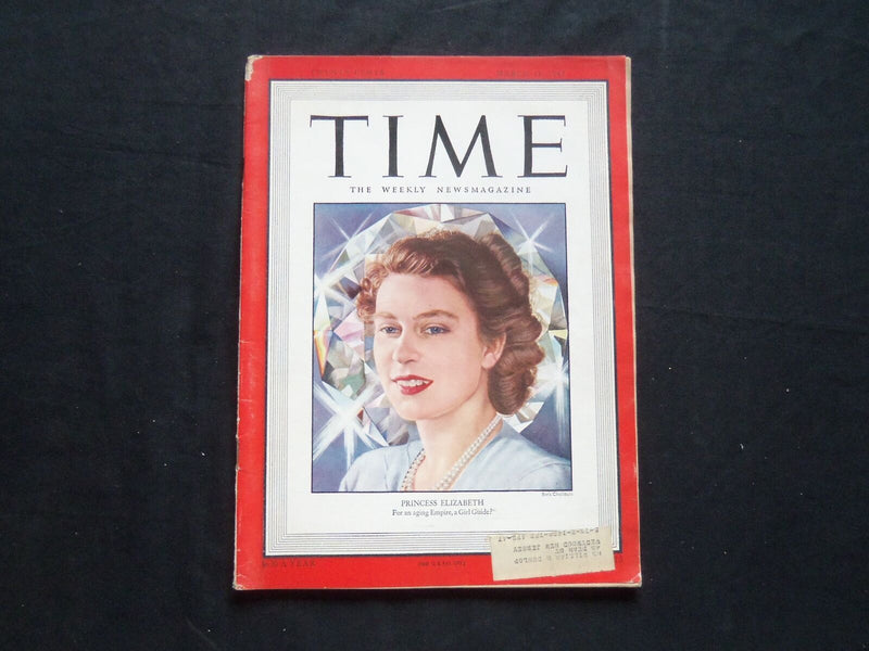 1947 MARCH 31 TIME MAGAZINE - PRINCESS ELIZABETH - T 1066