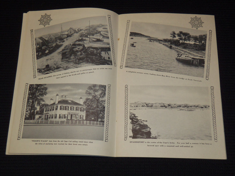 1950'S SOUVENIR OF QUAINT CAPE COD VIEW BOOK - GREAT PHOTOS - J 7904
