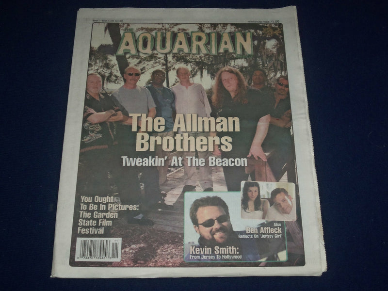 2004 MARCH 17-24 AQUARIAN WEEKLY NEWSPAPER - THE ALLMAN BROTHERS COVER - J 1086