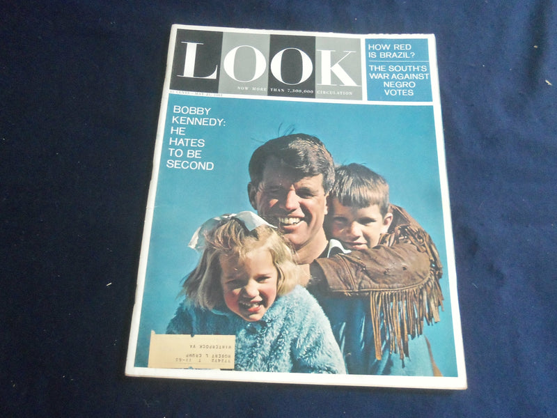 1963 MAY 21 LOOK MAGAZINE - BOBBY KENNEDY: HE HATES TO BE SECOND - LK 76