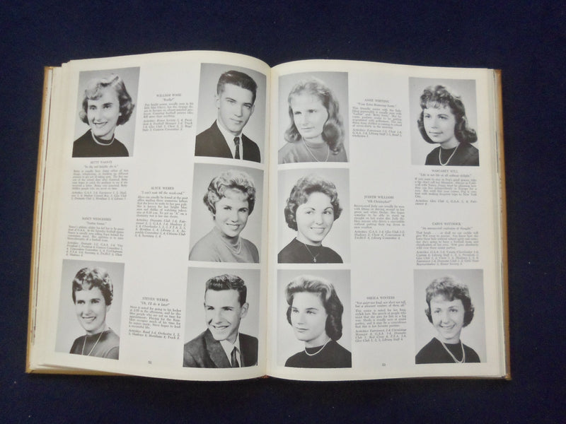 1960 SHADOWS HENRY B. WHITEHORNE HIGH SCHOOL YEARBOOK - VERONA, NJ - YB 3022