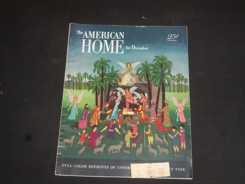 1950 DECEMBER THE AMERICAN HOME MAGAZINE - NICE COVER, STORIES & PHOTOS- SP 7128
