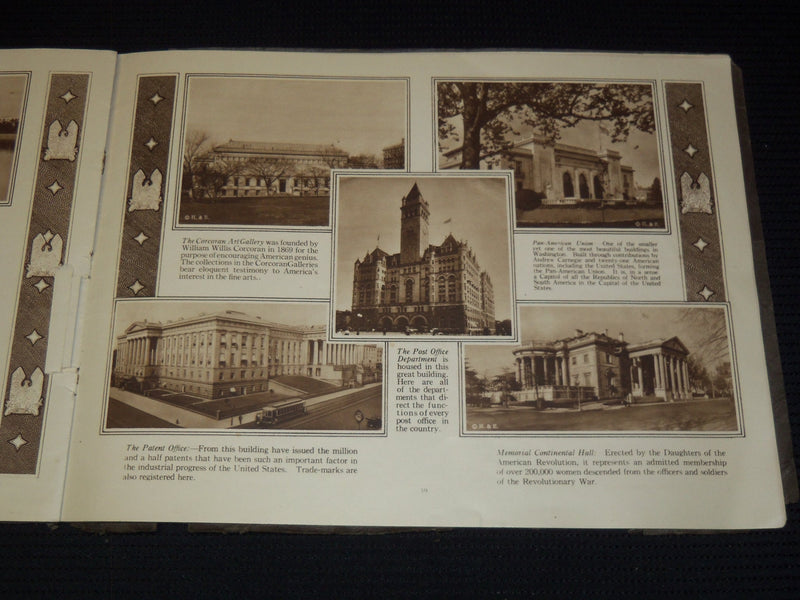 1920'S WASHINGTON THE HEART OF THE NATION VIEW BOOK - GREAT PHOTOS - J 7929