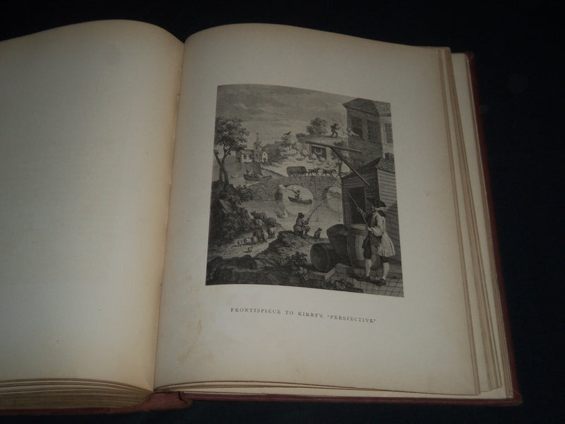 1876 THE WORKS OF WILLIAM HOGARTH VOLUME BY CHARLES LAMB - GREAT PLATES - Z 38