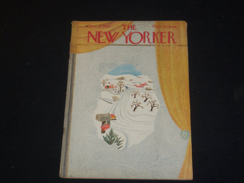1945 DECEMBER 15 THE NEW YORKER MAGAZINE - ILLUSTRATED COVER - NY 142