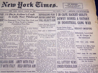 1937 MARCH 26 NEW YORK TIMES - 7 IN CAFE RACKET GUILTY DEWEY - VICTORY - NT 1283