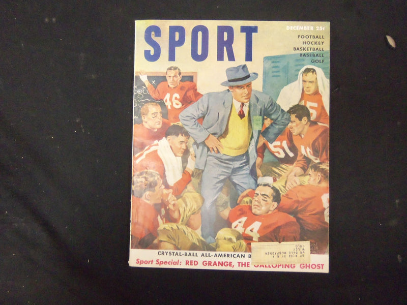 1950 DECEMBER SPORT MAGAZINE - NICE ILLUSTRATED COVER - GREAT PHOTOS - ST 3534