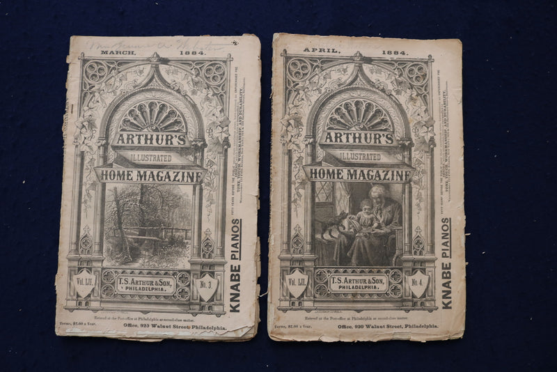 1882-1885 ARTHUR'S ILLUSTRATED HOME MAGAZINE - LOT OF 16 - O 3405