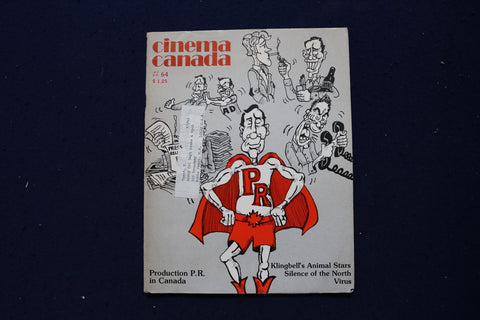 1980 APRIL CINEMA CANADA MAGAZINE - EMMANUEL PAPADAKIS DRAWING COVER - E 17627