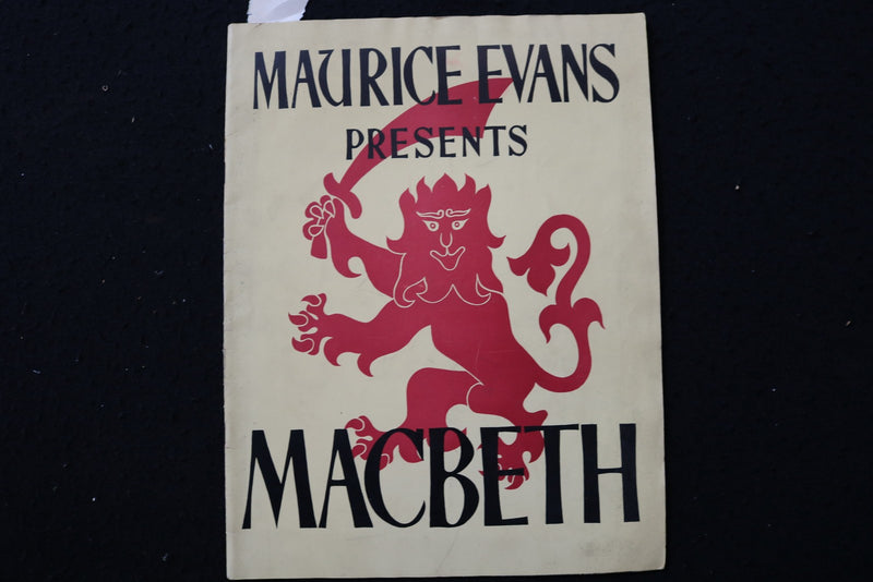 1940'S MAURICE EVANS PRESENTS MACBETH PROGRAM - SIGNED - K 2950