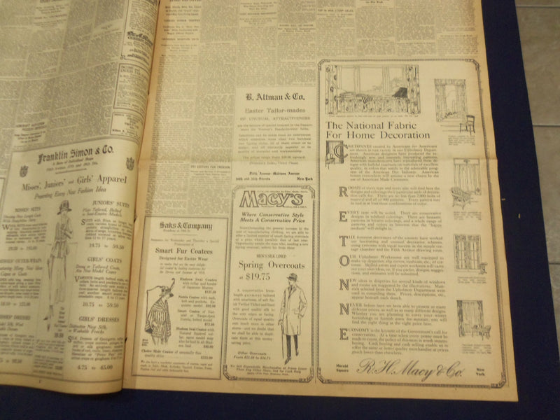 1918 MARCH 20 NEW YORK TIMES - ALLIES WILL BEGIN DRIVE - NT 8165