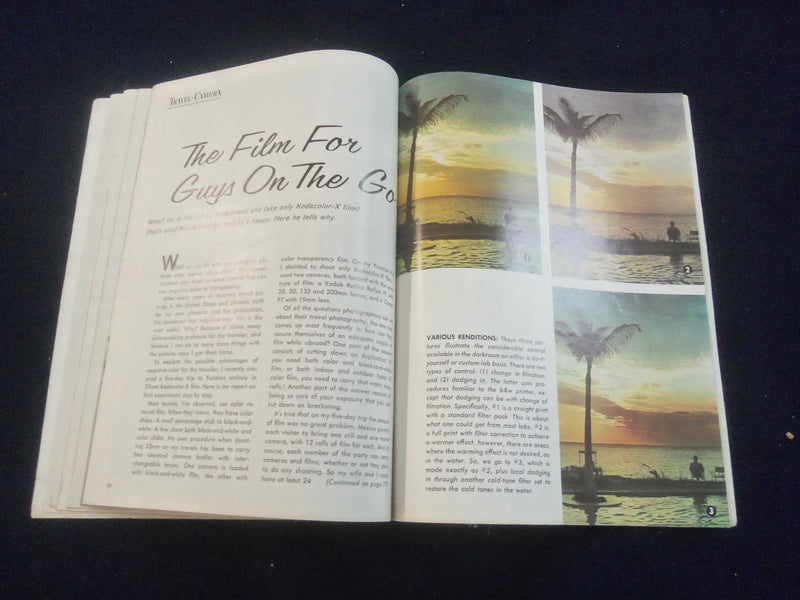 1968 JULY U.S CAMERA AND TRAVEL MAGAZINE- PICTURES WITH SEMI-SUBMARINE- SP 4714D