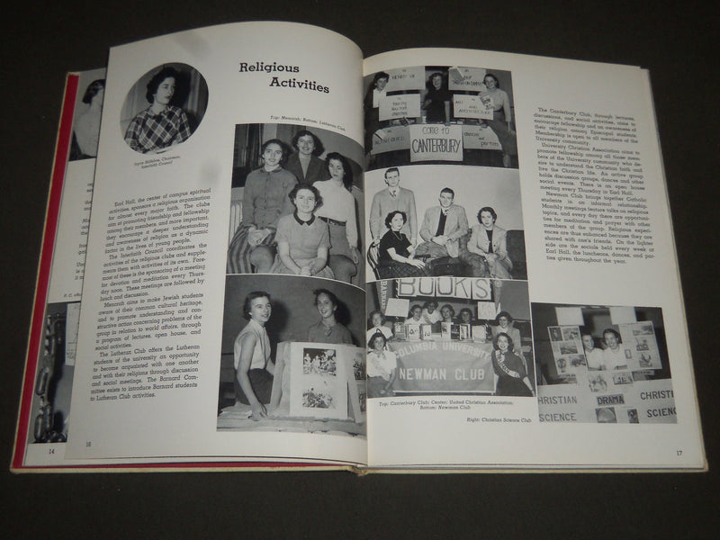 1953 MORTARBOARD BARNARD COLLEGE YEARBOOK - GREAT PHOTOS - YB 944