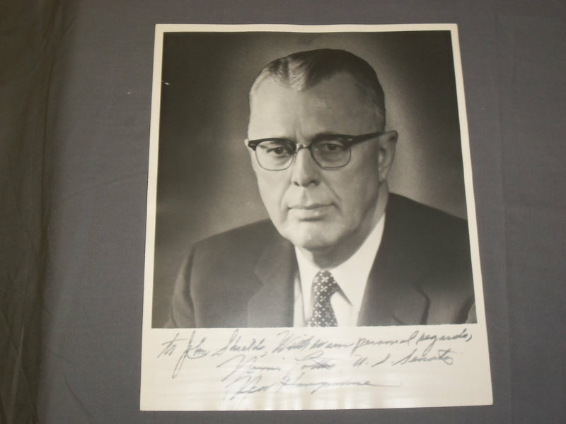 NEW HAMPSHIRE SENATOR NORRIS COTTON 8 X 10 AUTOGRAPHED PHOTO - J 4056