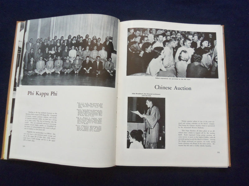 1956 MONTANAN MONTANA STATE UNIVERSITY YEARBOOK - BOZEMAN, MONTANA - YB 3098