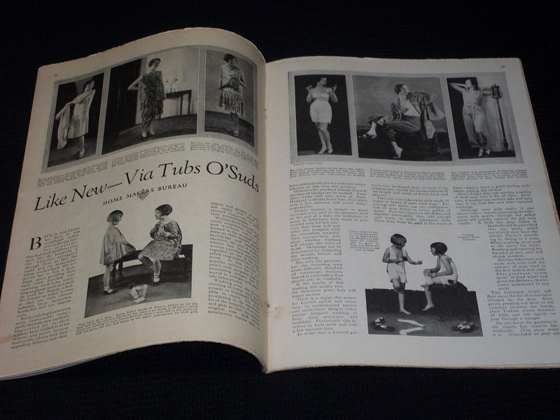 1929 JUNE PEOPLE'S HOME JOURNAL MAGAZINE NICE FRONT COVER & FASHION - E 3758