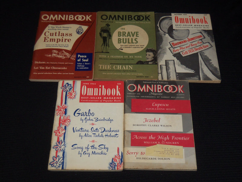 1944-1956 OMNIBOOK MAGAZINE LOT OF 11 ISSUES - DIGEST SIZE - O 1134A