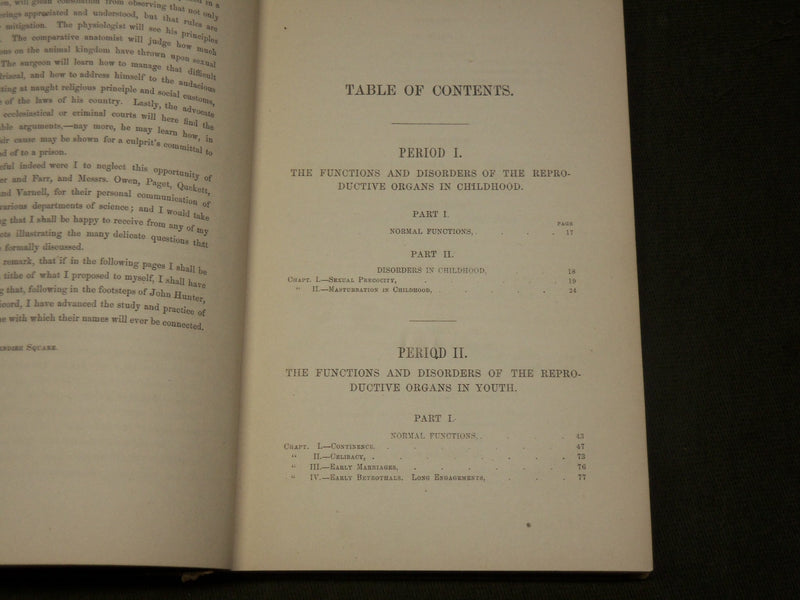 1865 THE FUNCTIONS OF THE REPRODUCTIVE ORGANS BOOK BY WILLIAM ACTON - KD 6180