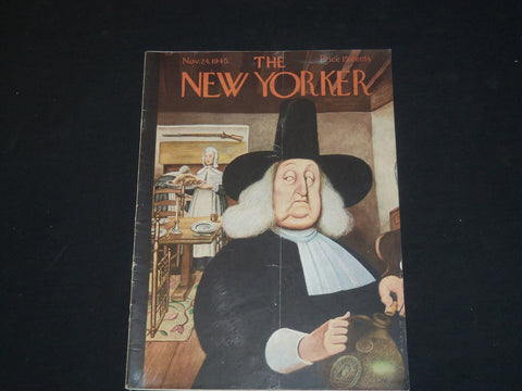 1945 NOVEMBER 24 THE NEW YORKER MAGAZINE - ILLUSTRATED COVER - NY 139