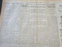 1920 JULY 6 NEW YORK TIMES - BALLOT 38 MCADOO 405 1/2 COX 383 1/2 - NT 6481