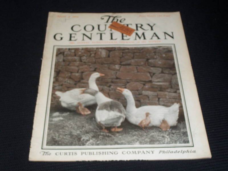 1914 APRIL 4 THE COUNTRY GENTLEMAN MAGAZINE ILLUSTRATED COVER ART - E 2846