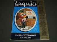 1940 JAN ESQUIRE MAGAZINE - GEORGE PETTY ILLUSTRATION - COVER AND ADS - ST 5057