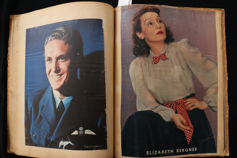 1940'S MOVIE STARS SCRAPBOOK - CAROLE LOMBARD - RITA HAYWORTH - E 24880