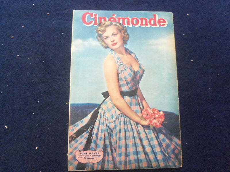 1947 MAY 27 CINEMONDE MAGAZINE -MICHELE MORGAN COVER - FRENCH EDITION- SP 4867Z