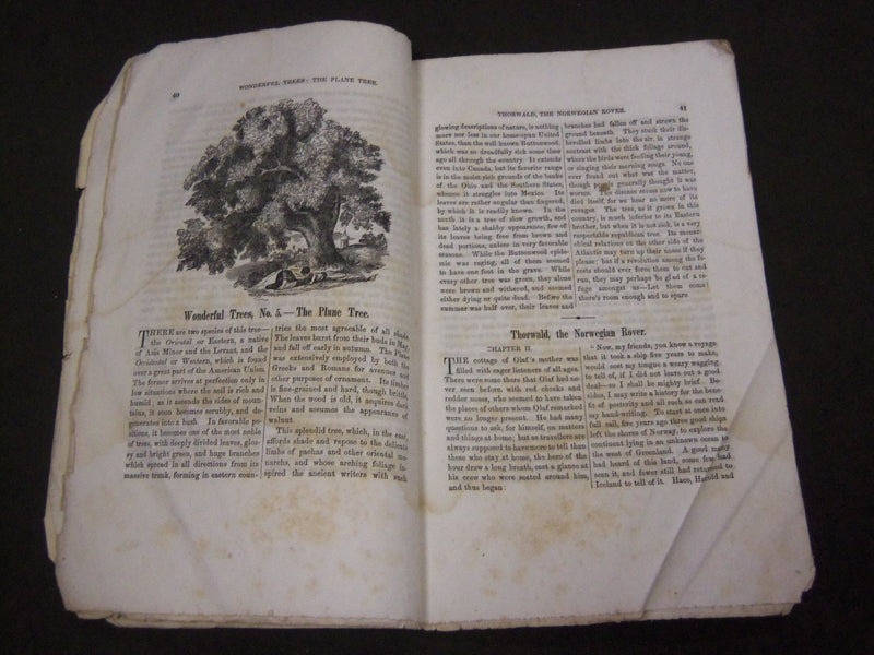 1850 MERRY'S MUSEUM AND PARLEY'S PLAYMATE MAGAZINE LOT OF 3 ISSUES - WR 893