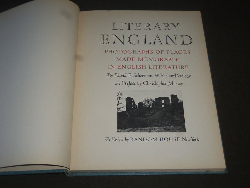 1944 LITERARY ENGLAND BOOK BY RICHARD WILCOX - NICE PHOTOS - KD 3930