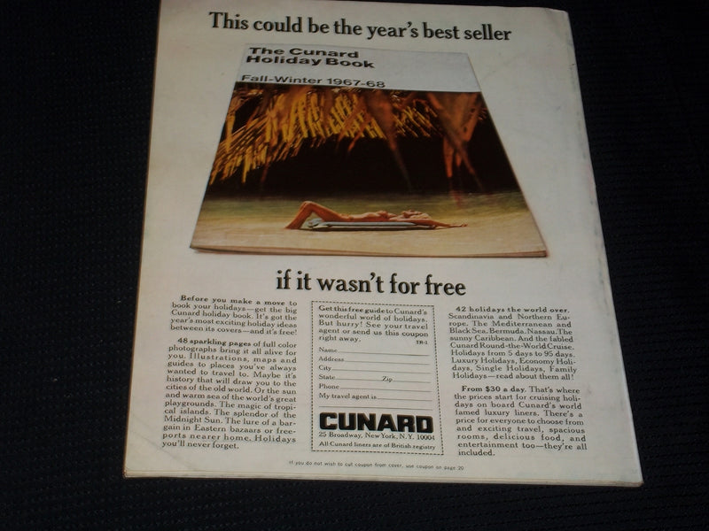 1967 JUNE TRAVEL MAGAZINE - INDIANA FRONT COVER - E 3810