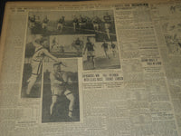 1908 MAY 17 THE BOSTON HERALD - ROBBINS EQUALLING WORLD'S HURDLE MARK - BH 70