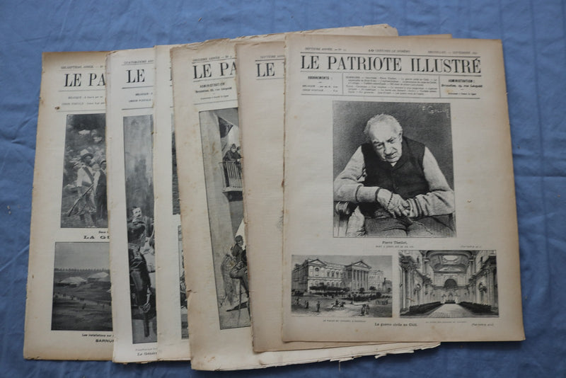 1888-1913 LE PATRIOTE ILLUSTRE MAGAZINE - FRENCH - LOT OF 40 - O 3848