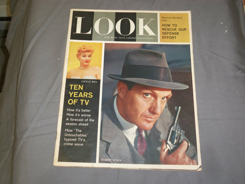 1960 SEPTEMBER 27 LOOK MAGAZINE - ROBERT STACK - LK 14