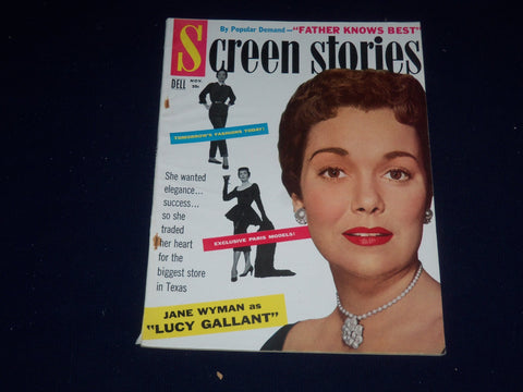 1955 NOVEMBER SCREEN STORIES MAGAZINE - JANE WYMAN COVER - SP 5375