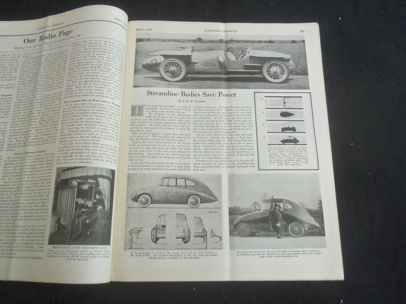 1925 MARCH SCIENTIFIC AMERICAN MAGAZINE - GREAT COVER & ARTICLES - B 5535L