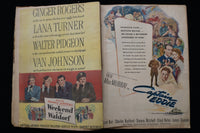1940'S MOVIE STARS SCRAPBOOK, PACKED - MERLE OBERON - JOAN CRAWFORD - E 24914