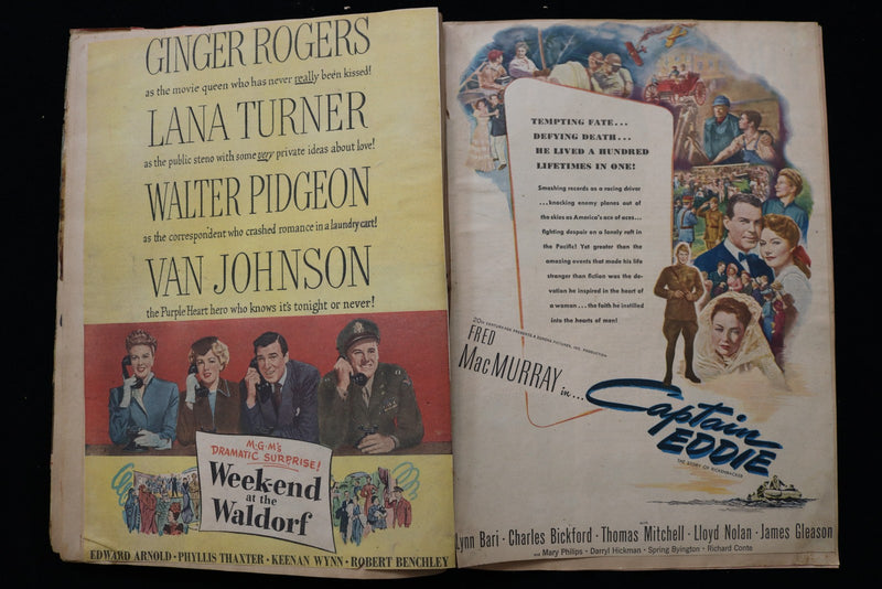 1940'S MOVIE STARS SCRAPBOOK, PACKED - MERLE OBERON - JOAN CRAWFORD - E 24914