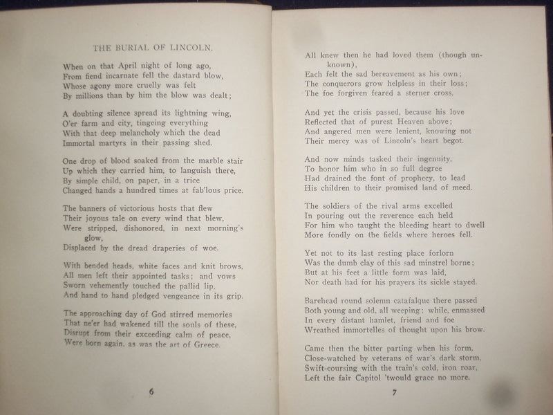 1901 FROM WITHIN LYRICAL SKETCHES HARDCOVER BOOK BY JOHN IRVING PEARCE - KD 9127