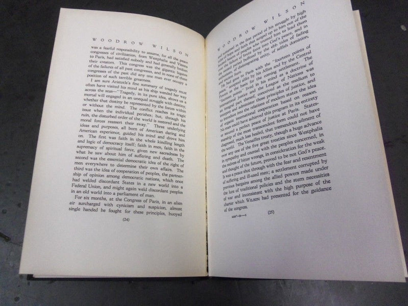 1924 DECEMBER 15 IN MEMORIAM WOODROW WILSON BOOK BYAAQ EDWIN ALDERMAN - KD 1775X