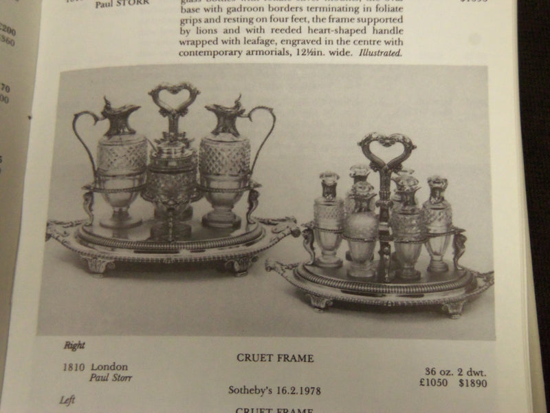 1978/1979 SILVER AUCTION RECORDS BY LAPERRIERE BOOK 3RD EDITION - KD 3703