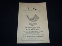 1923 U. S. MOTOR BEARING PRICE LIST NO. 110 - CONNECTING ROD & MAIN - J 9022