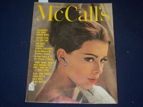 1963 SEPTEMBER MCCALL'S MAGAZINE - GREGORY PECK ARTICLE - HAIRDOS - ST 6553