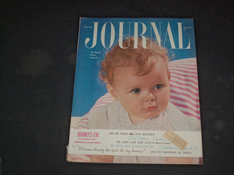 1953 MARCH LADIES' HOME JOURNAL MAGAZINE - PHOTOS, ARTICLES & ADS - B 4097