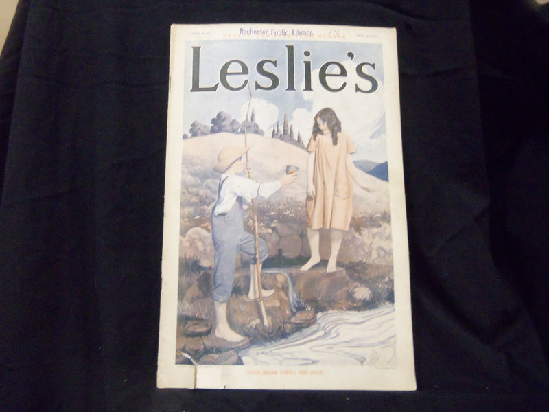 1913 MARCH 27 LESLIE'S WEEKLY MAGAZINE - GREAT PHOTOS & ADS - ST 1225