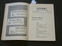 1945 WINTER ACCENT QUARTERLY - FIRE RAID BY DYLAN THOMAS - J 6168