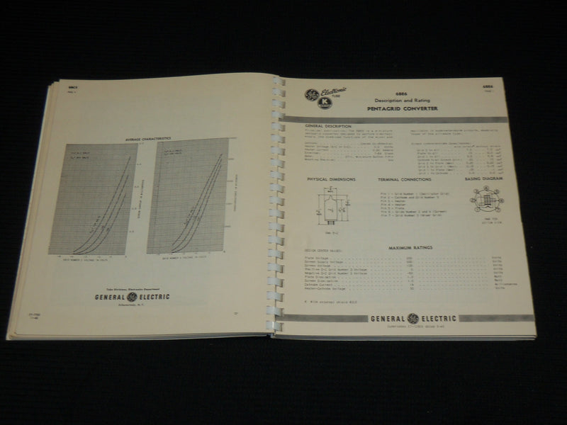 1950'S GENERAL ELECTRIC - KENRAD ELECTRONIC TUBES SOFTCOVER CATALOGUE - KD 4851C