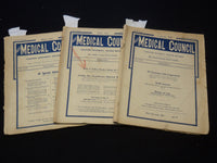 1917 THE MEDICAL COUNCIL MAGAZINE LOT OF 3 ISSUES - PHILADELPHIA - K 2113