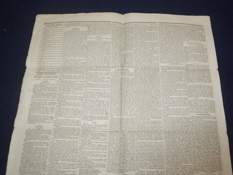 1849 MAY 5 MASSACHUSETTS PLOUGHMAN NEWSPAPER - FREEMONT'S SECOND LETTER- NP 5167